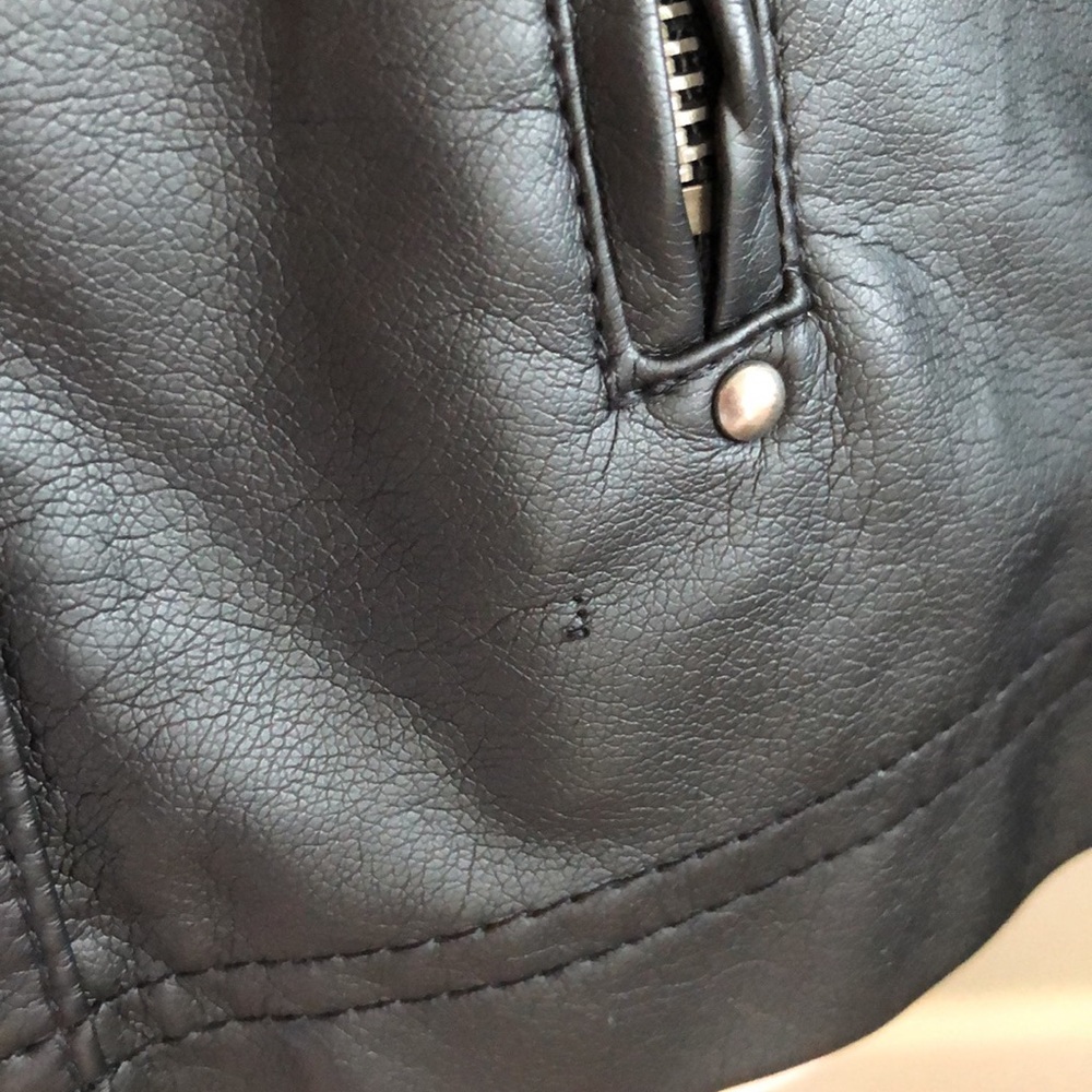 Vegan Leather Jacket - Picture 3 of 7